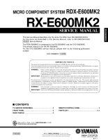Yamaha RXE-600-Mk2-Service-Manual